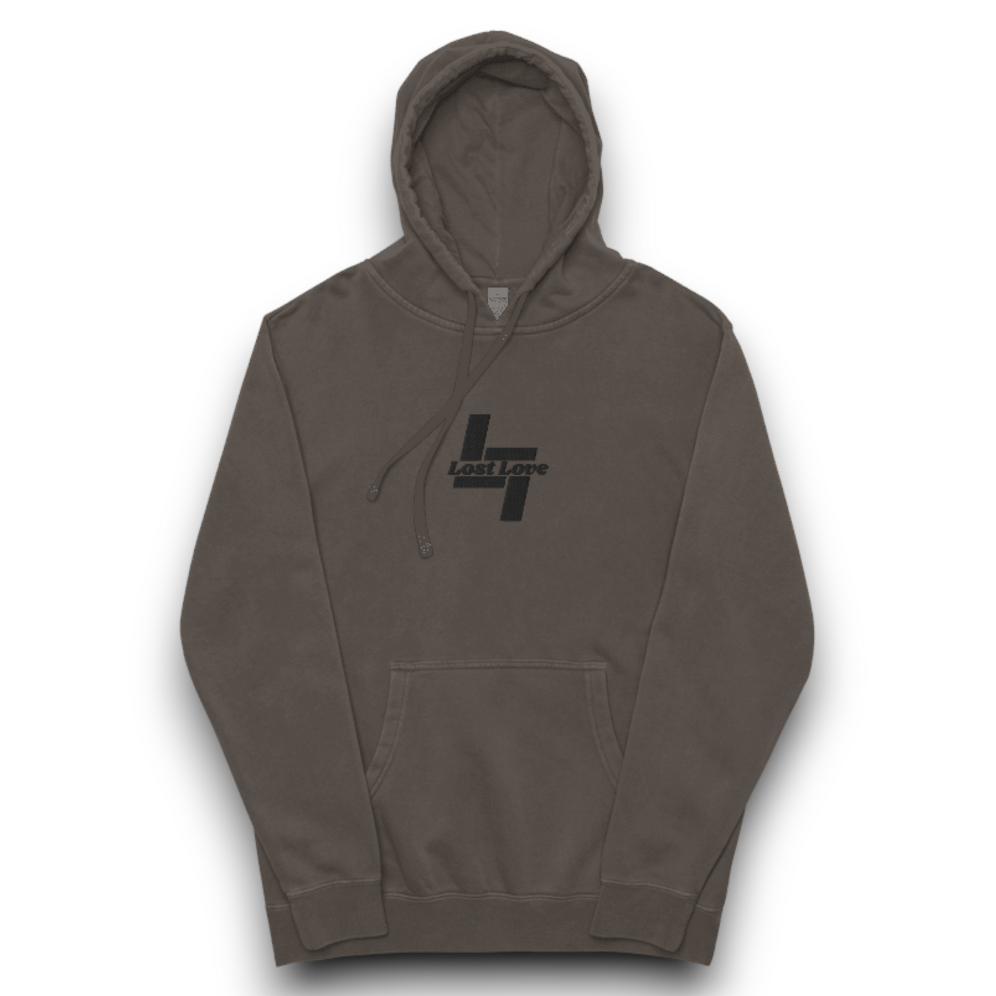 Initials - Pigment-dyed Hoodie (Embroidered)
